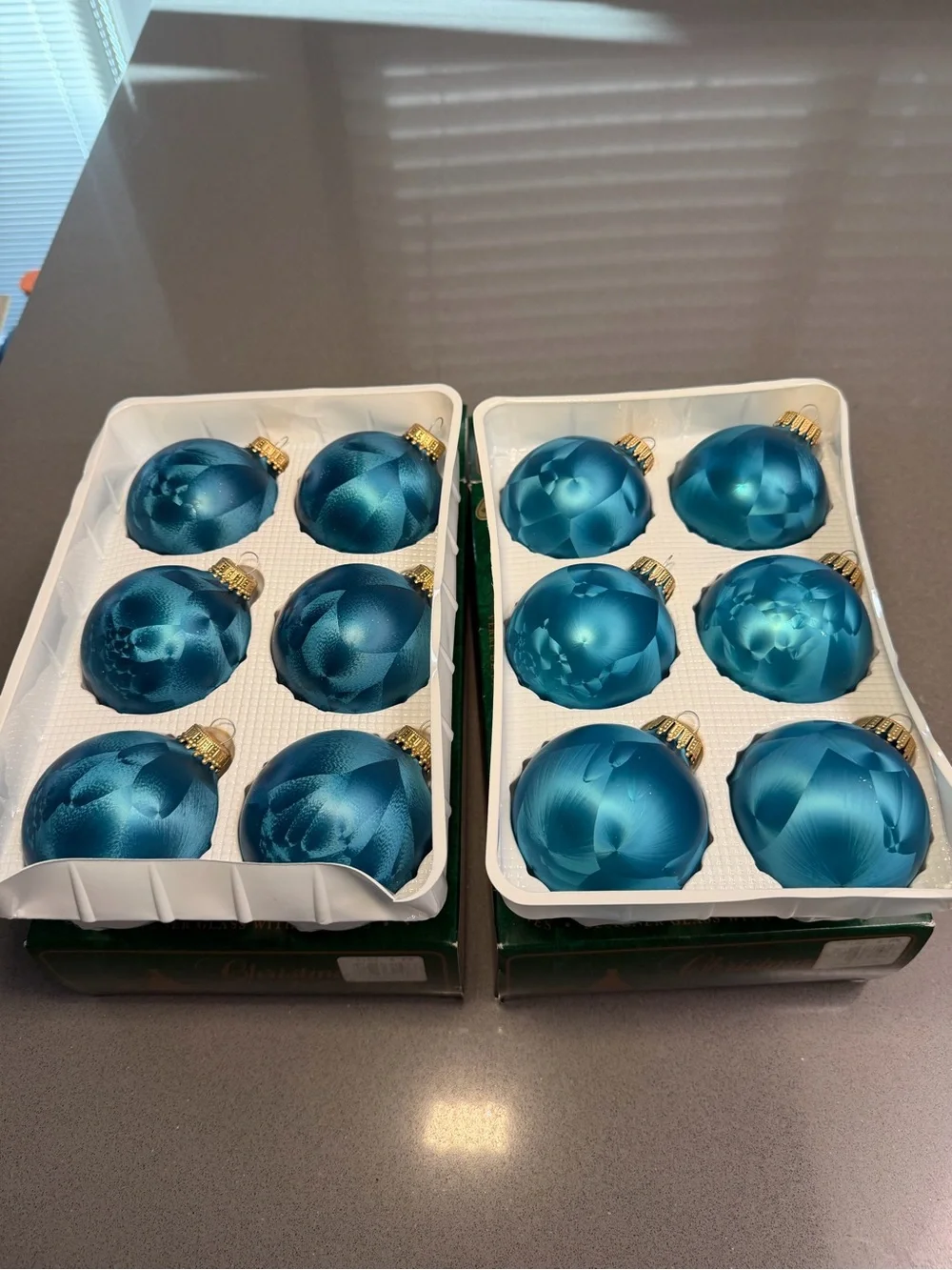 Christmas by the Krebs set teal
